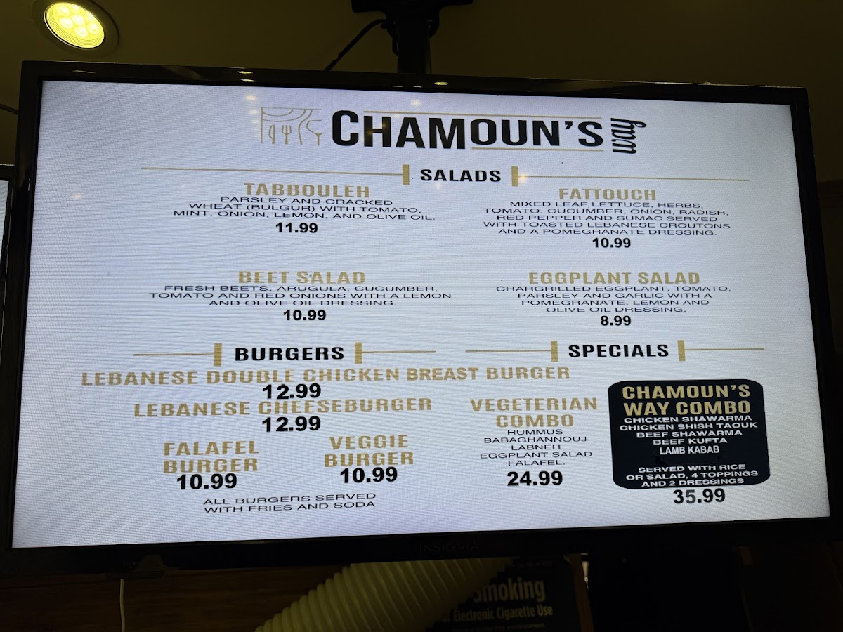 Chamoun's Way Menu - Image 3